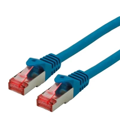 Afbeelding van ROLINE patchkabel Cat.6 S/FTP (PiMF), componentniveau, LSOH, blauw, 0,3 m