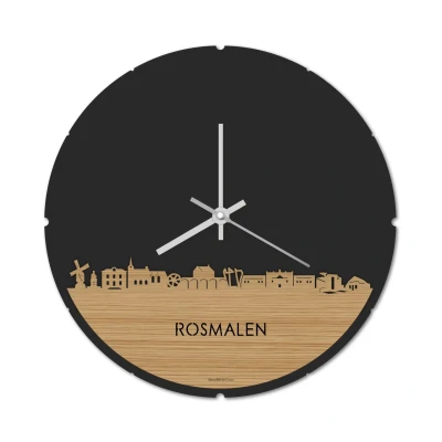 Afbeelding van Skyline Klok Rond Rosmalen Bamboe
