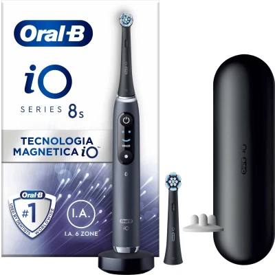 Afbeelding van Oral b Io 8s Zwart Onyx (+1 Refill)