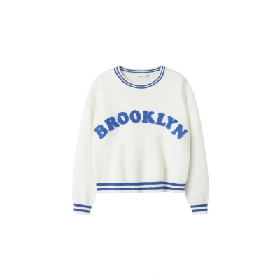 Afbeelding van Name it Strick Regular FIT Trui voor kinderen, Maat: 122/128, Cloud dancer
