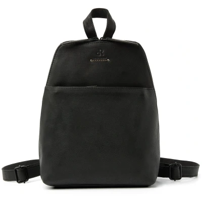 Afbeelding van dR Amsterdam Tampa Rugzak II black Damestas Leren tas