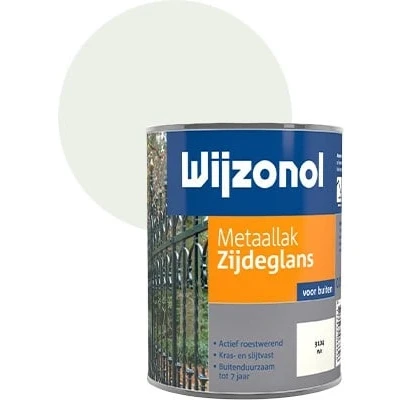Afbeelding van Wijzonol Metaallak Zijdeglans Wit 9104 750 ml