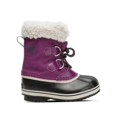 Afbeelding van Sorel Yoot Pac Nylon Waterdichte sneeuwlaarzen, waterdicht, uniseks, kinderen jongens, Wild Iris Dark Plum, 32 EU