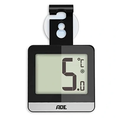 Afbeelding van Diepvries en Koelkastthermometer ADE Zwart