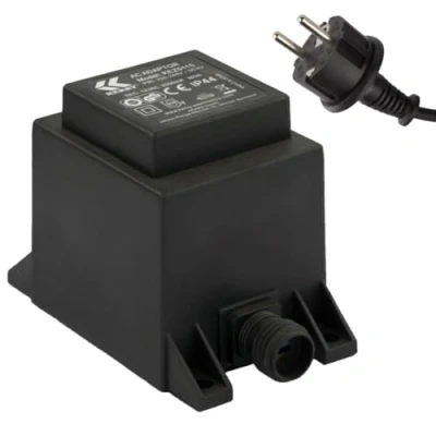 Afbeelding van Kerry Electronics transformator IP44 30 VA, 12 V volt, AC/AC wisselstroom, 2 m kabeltoevoerkabel, voeding,