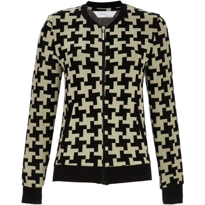 Afbeelding van Chique vest pied de poule Zwart Maat 40