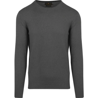 Afbeelding van Steppin&#039; Out Trui Cotton Cashmere Antraciet Maat M Heren Pullovers