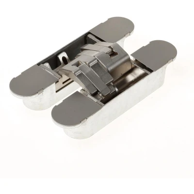 Afbeelding van Onzichtbaar scharnier, 3D, type Hide 160 120, afmeting 160x32mm, inox look, brandwerend 120 minuten
