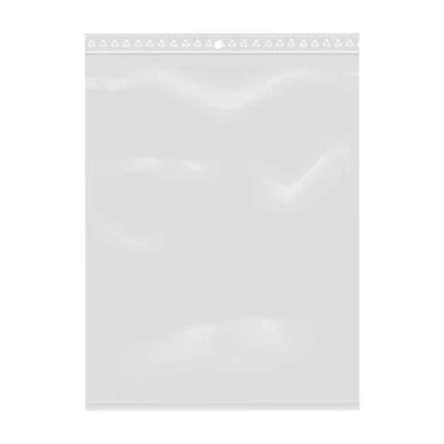 Afbeelding van 100 zakjes met ritssluiting, hersluitbaar, transparant, voor levensmiddelen, sieraden, accessoires, formaat 16 x 22 cm