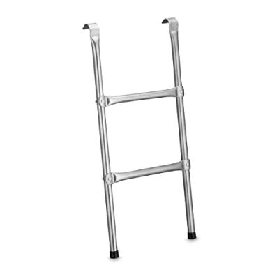 Afbeelding van Relaxdays trampoline trap 76 cm 2 treden staal ladder universeel tuin