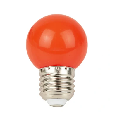 Afbeelding van Showgear G45 LED lamp E27 1 W Rood Niet dimbaar