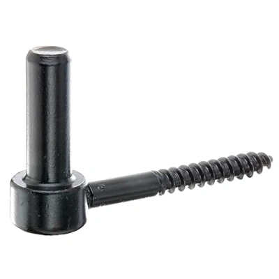 Afbeelding van Alberts 10x opschroefbare scharnieren, lengte 110 mm, J haak, zwarte dompellak