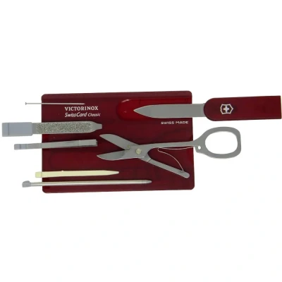 Afbeelding van Victorinox Swiss Card Nagelverzorgingsset Rood Multitools &amp; Zakmessen