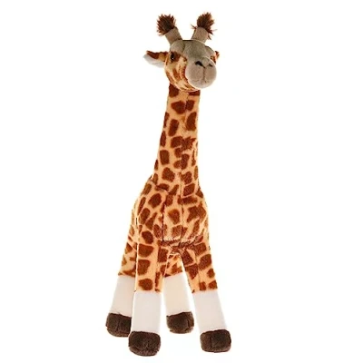 Afbeelding van Pluche gevlekte Giraffen knuffel staand 43 cm safari dieren knuffels Speelgoed voor kinderen