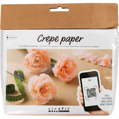 Afbeelding van Crêpepapier Creotime DIY anjers