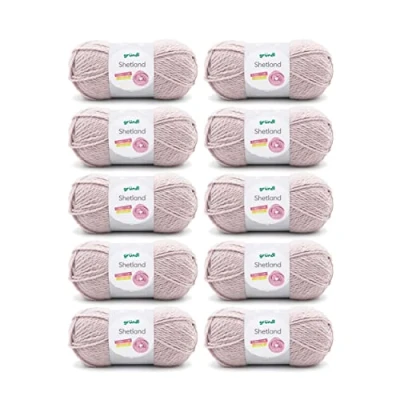 Afbeelding van Gründl Shetland wol (modieus en zacht breigaren van 80% polyacryl 20% wol, 100 g/170 m, naalddikte: 7 8, 10 x g), mokka melange