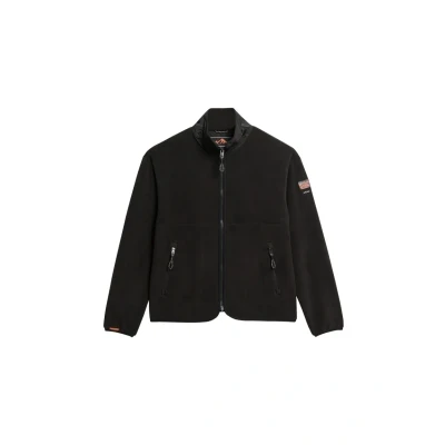 Afbeelding van Superdry Vrouwen Active Fleece met Volledige Rits Zwart Grootte: 36