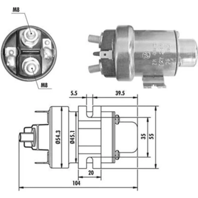 Afbeelding van Magneetschakelaar, startmotor MAGNETI MARELLI 940113050020