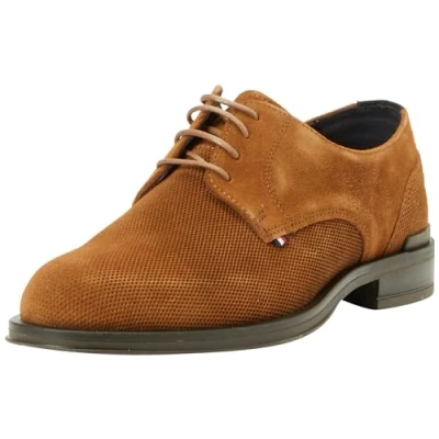 Afbeelding van Tommy Hilfiger CORE Veterschoenen, Heren, Maat: 41, Coconut grove Veloursleer