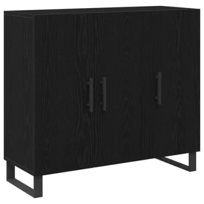 Afbeelding van vidaXL Dressoir Zwart eiken Houtcomposiet Middelgroot Buffet