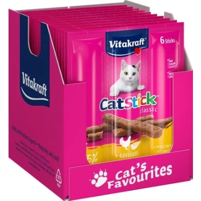 Afbeelding van Vitakraft Cat Stick Mini Gevogelte Met Lever 20 st