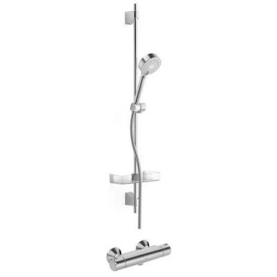 Afbeelding van Hansa micra douche renovatieset met hansabasicjet glijstangset 920mm 48150171