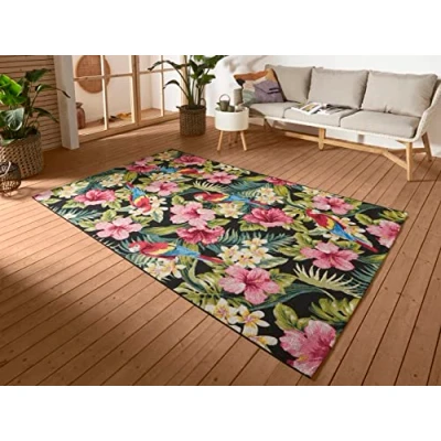 Afbeelding van Buitenkleed Jungle Feeling 120x180cm Meerkleurig Grafisch Vloerkleed 123vloerkleed.nl is de online webshop voor vloerkleden en woonaccessoires.