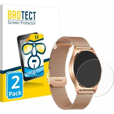 Afbeelding van BROTECT (2 Stuks) Schermbeschermer voor Xcoast X Watch Joli XC Pro Screen Protector Transparant