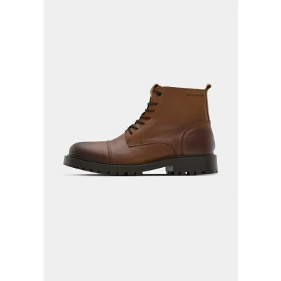 Afbeelding van Jack &amp; Jones Jfwtremor BOOT Veterboots, Heren, Maat: 40, Cognac Leer