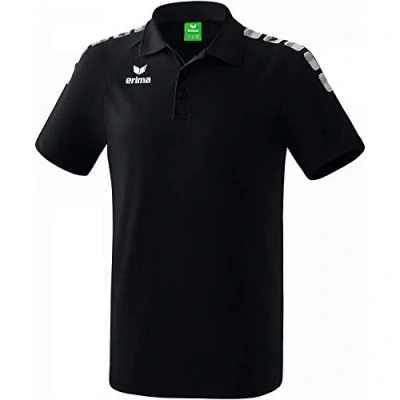 Afbeelding van Essential 5 C polo zwart/wit / 128