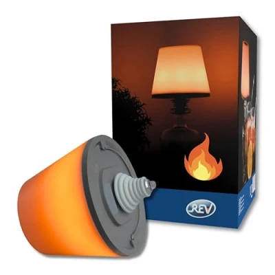 Afbeelding van REV LAMPRUSCO FLAME Accu flessenlamp, tafellamp draadloos, 130 lm, 2 W, 4000 mAh, met dimfunctie, kaarslichtmodus en IP54 spatwaterdicht, touch voor binnen buiten
