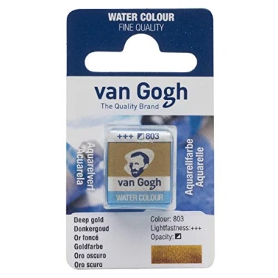 Afbeelding van Van Gogh aquarelverf, semi braadpan, diep goud 803