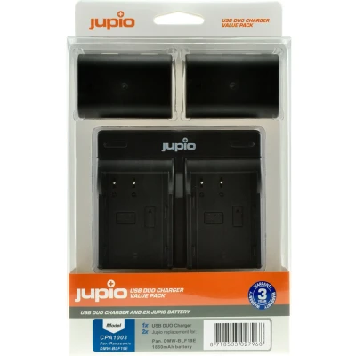 Afbeelding van Jupio Value Pack: 2x Battery DMW BLF19E 1860mAh + USB Dual Charger
