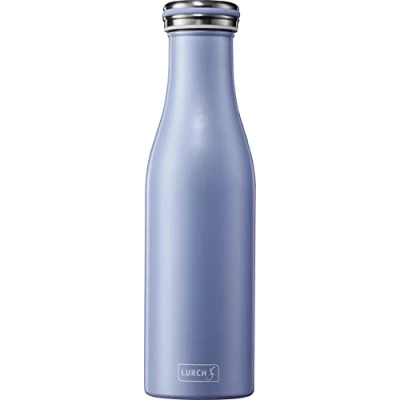 Afbeelding van Lurch 240940 thermosfles/thermosfles voor warme en koude dranken van dubbelwandig roestvrij staal 0,5 l, parelblauw