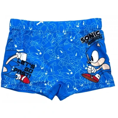 Afbeelding van Blauwe Sonic Zwembroek Short Maat 92/98