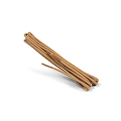 Afbeelding van Kaps Gewaxte ronde Dunne Veters, 2 mm kwaliteit 100% katoenen veters voor casual en modieuze schoenen, gemaakt in Europa, 1 paar, veel mooie kleuren lengtes (75 cm 29 inch 4 tot 5 oogparen / 10 beige)
