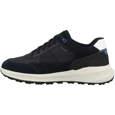 Afbeelding van Geox PG1X ABX Sneakers laag, Heren, Maat: 43, Navy Leer en textiel