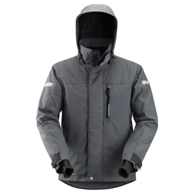 Afbeelding van Snickers Allroundwork, Waterproof 37.5 Isolerend Jack, Staal Grijs Zwart (5804) S