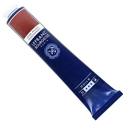 Afbeelding van Lefranc Bourgeois 810086 Fijne olieverf, gladde en sterk gepigmenteerde lichtecht, verouderingsbestendig 150ml Tube, Red Ochre