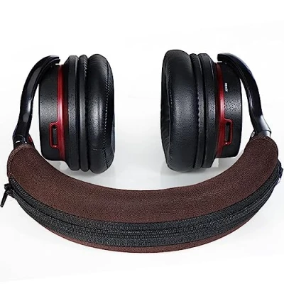 Afbeelding van ATH M50X Hoofdband Cover Vervanging Protector Compatibel met Audio Technica M30 M40 M50 M50S M40X M20X M30X Hoofdtelefoon (Bruin + Geen Gereedschap Nodig)