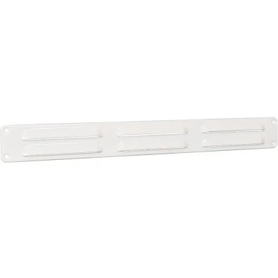 Afbeelding van Nedco schoepenrooster omgezette rand alum. 370 x 40 mm wit