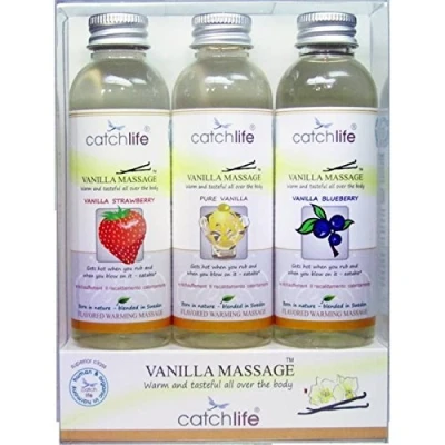 Afbeelding van Glijmiddel Nature Body Vanilla 3 x 75 ml Aardbei Blauwe Bessen