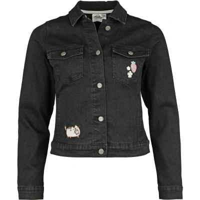 Afbeelding van Pusheen Strawberry Denim jas zwart M