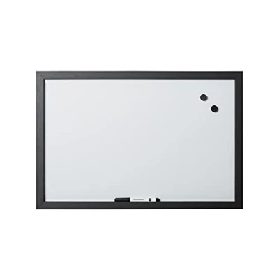 Afbeelding van Bi Office Magnetisch whiteboard, Optimum, droog afwisbaar, frame zwart, MDF, 60 x 45 cm