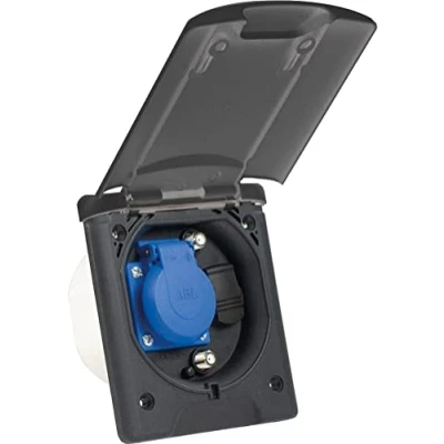 Afbeelding van AS Schwabe 62475 Stopcontact (inbouw) IP44 Antraciet grijs