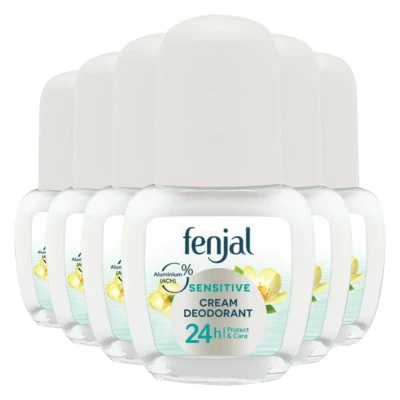 Afbeelding van 6x Fenjal Crème Deodorant Roller Sensitive 50 ml