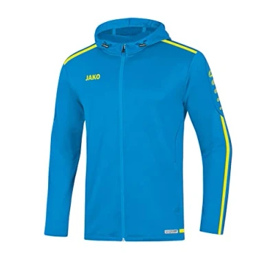 Afbeelding van Jas met kap Striker 2.0 JAKO blauw/fluogeel / XL