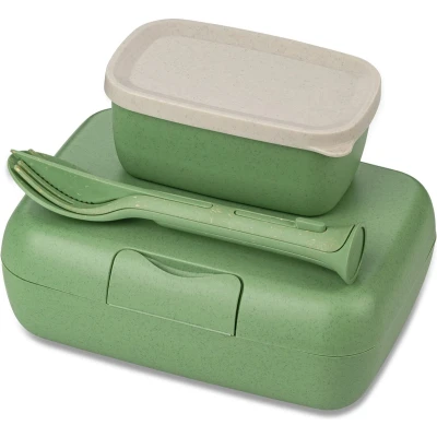 Afbeelding van Koziol Lunchbox met Bestekset Candy Groen