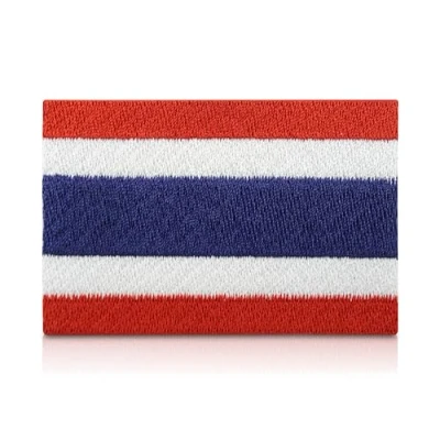 Afbeelding van Thailand vlag patch om op te strijken Thaise patches, opstrijkbaar, opnaaien, applicatie Finally Home