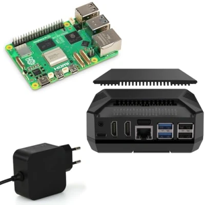 Afbeelding van Raspberry Pi 5 8GB Kit/Argon ONE V3 M.2 NVME PCIE/USB C 45W voeding/Raspberry 8 GB RAM